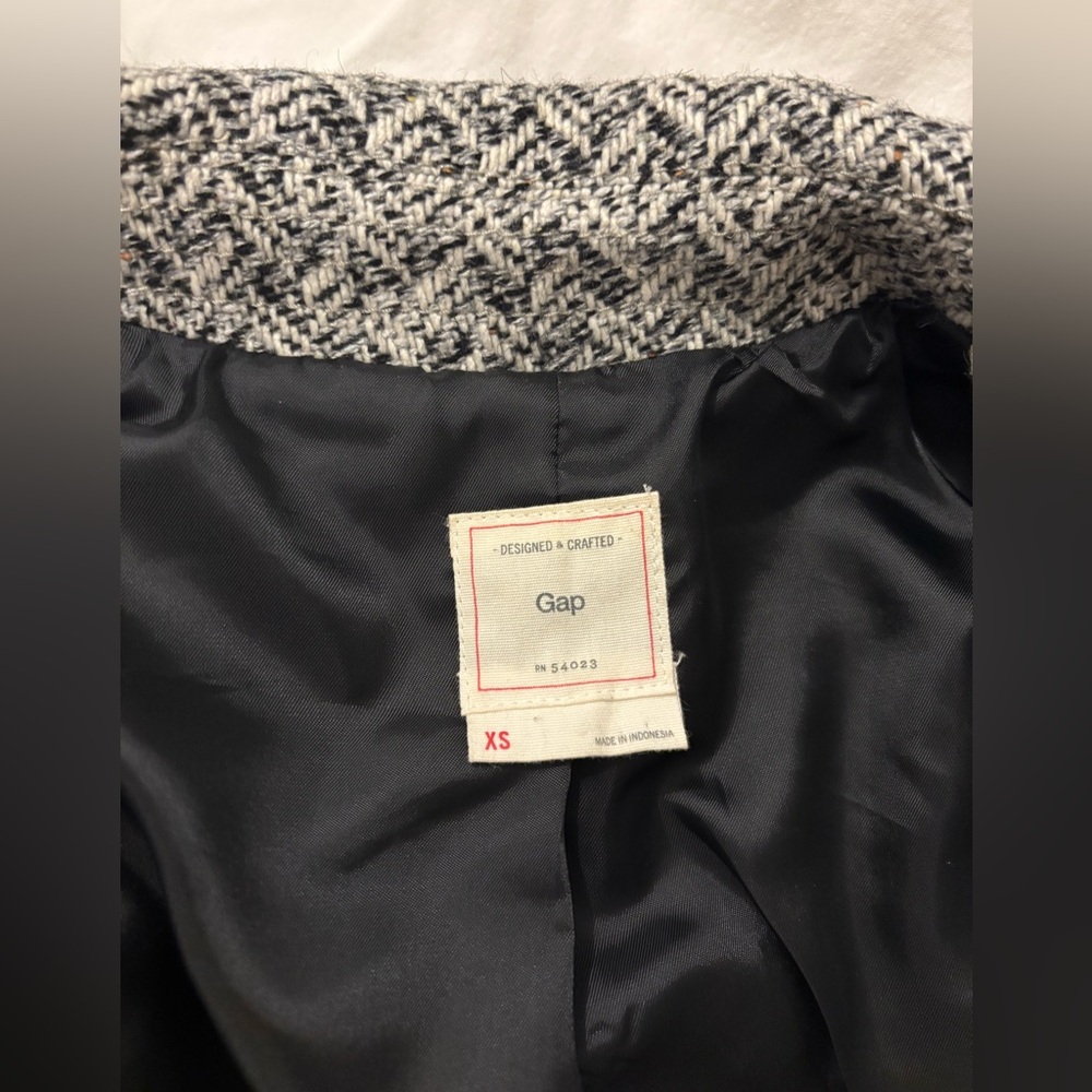 Wool Herringbone Moto Jacket Gap - image 3